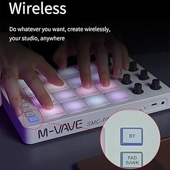 SMC-PAD MIDIパッド　M-VAVE M-VAVE SMC-PAD Wireless MIDI Controller Suitable Percussion